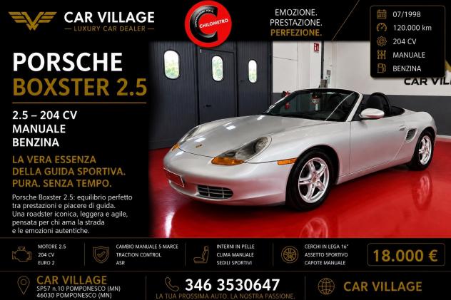 Porsche Boxster 2.5i 24V cat
