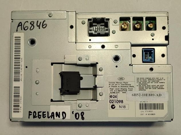DISPLAY MULTIFUNZIONE COMPUTER DI BORDO LAND ROVER Freelander 3° Serie 6H52-10E889-AD 224DT (0611) - Foto 3