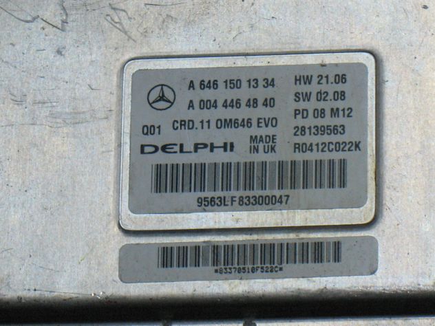 A6461501334 ECU MERCEDES A6461501334 A0044464840 CRD.11 6461501334 - Foto 2