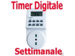 TIMER SETTIMANALE CON DISPLAY LCD E PRESA BIPASSO UNIVERSALE
