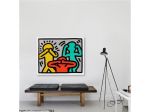 Quadro moderno dipinto a mano Keith Haring