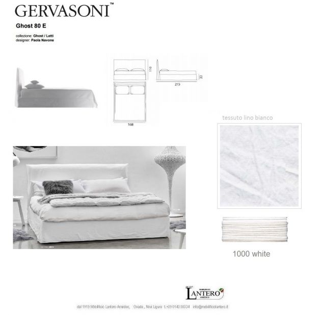letto matrimoniale GHOST design Gervasoni in pronta consegna - Foto 2