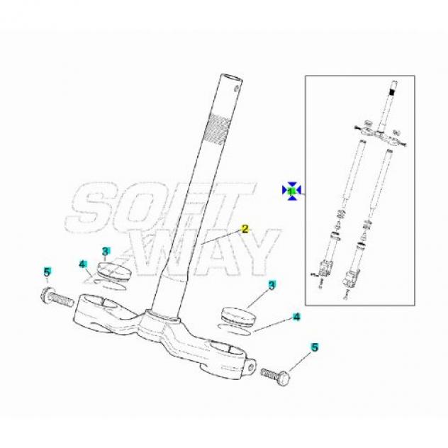 Forcella anteriore Aprilia SR 50 - Foto 4