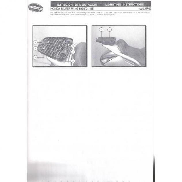 Supporto portapacchi Honda Silver Wing - Foto 6