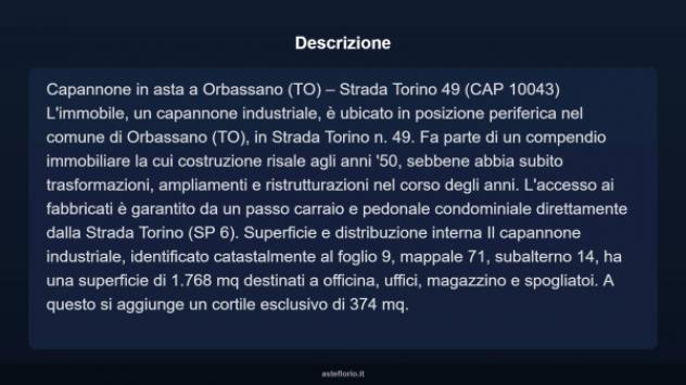 Immobile in asta di 1882 m² in vendita a Orbassano - Foto 5