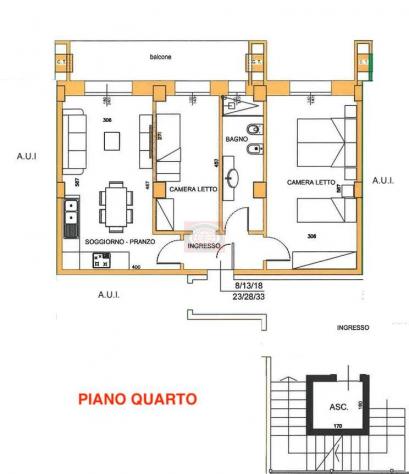 BELLARIA (TC1060c4): trilocale piano quarto con ascensore. Nuova costruzione. - Foto 2