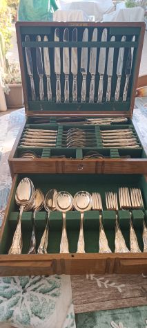 Antico servizio posate silver plated Harrisons Bros.&Howson - Foto 6