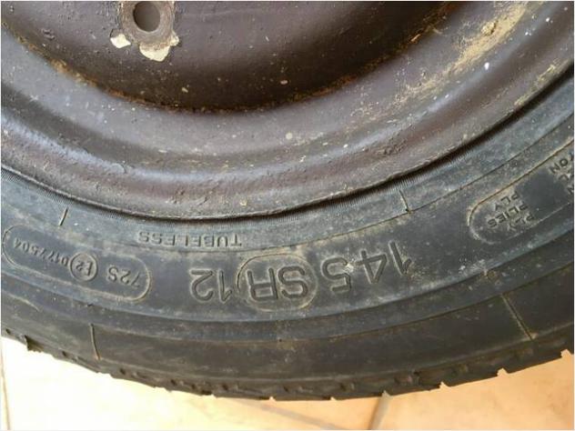 Ruota completa 500 d'epoca pneumatico Michelin Usa Usato - Foto 2