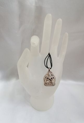 CIONDOLO IN ARGENTO 925 RAFFIGURANTE AVALOKITESHVARA, NEPAL. - Foto 7