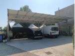 Pensilina Home parking movibile su misura con telaio alluminio