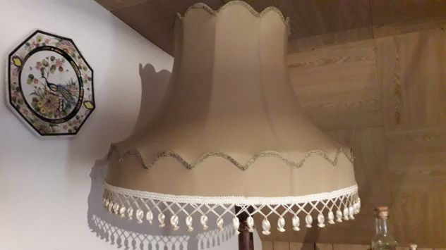 Lampada da terra in Stile, paralume beige nuov - Foto 4