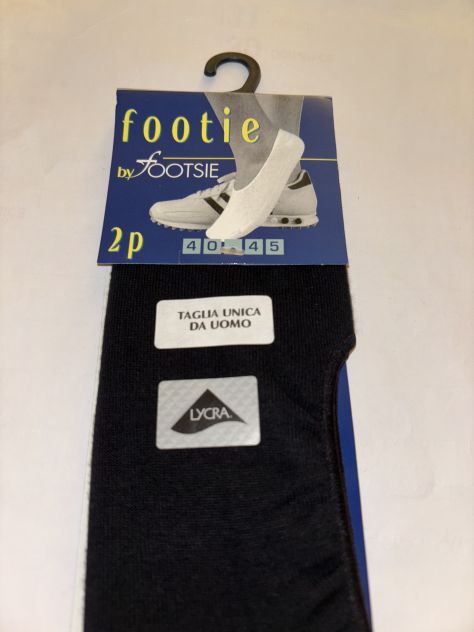 1CONFEZIONE DA 2 PAIA DI CALZE NUOVE FANTASMINI INVISIBILI NERO IN COTONE n40-45 - Foto 5