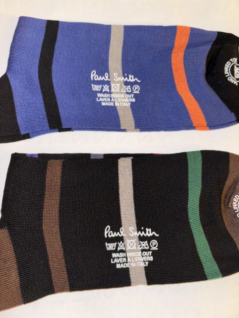 2CALZE NUOVE CON CARTELLINO IN COTONE FIRMATE ORIGINALI”PAUL SMITH”MADE IN ITALY - Foto 8