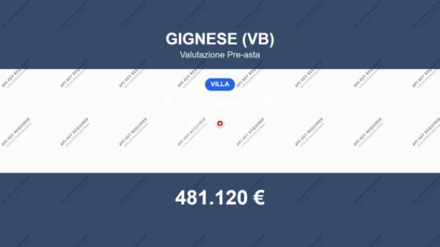 Immobile in asta di 813 m² in vendita a Gignese