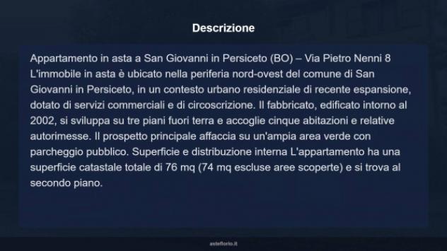 Immobile in asta di 76 m², box auto in vendita a San Giovanni in Persiceto - Foto 12