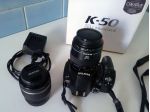 Vendo fotocamera Pentax K-50 guasta + obiettivo 18-55mm + Tokina AF 35-70mm