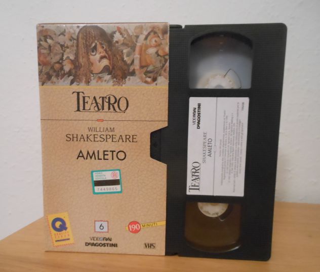 AMLETO, WILLIAM SHAKESPEARE, VHS Teatro DeAgostini n. 6 1991. - Foto 3