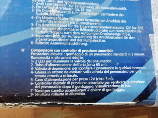 Compressore 12v e controller di pressione MICHELIN - Foto 3
