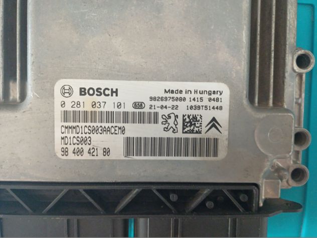 0281037101 CENTRALINA MOTORE ECU BOSCH CITROEN C3 III SX VAN 1.5 HDI 16V MAN 6M - Foto 4
