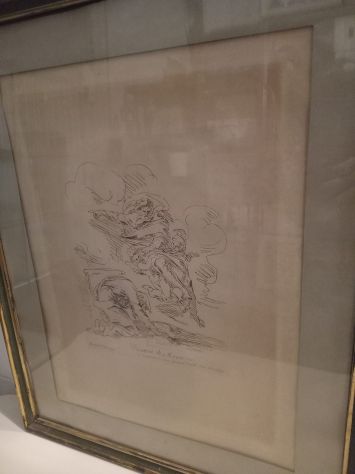 STAMPA CON CORNICE DI ANTIQUARIATO