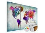 Quadro Di Sughero Globo In 3 Parti Arredalacasa