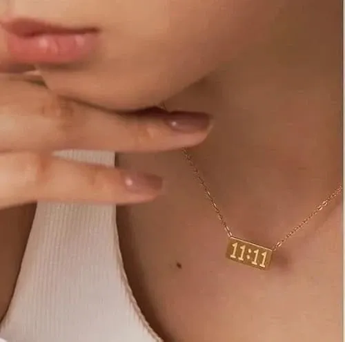 18K Gold Plated 11:11 Necklace for Women - Foto 4