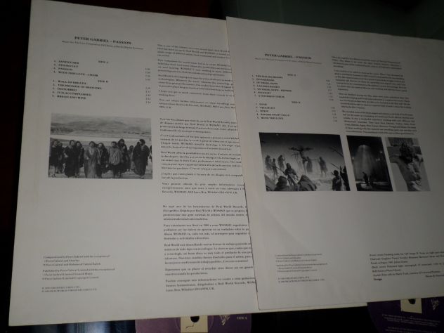 PETER GABRIEL - PASSION - O.S.T - 2 x LP / 33 giri 1°Stampa 1989 Italy Virgin - Foto 3