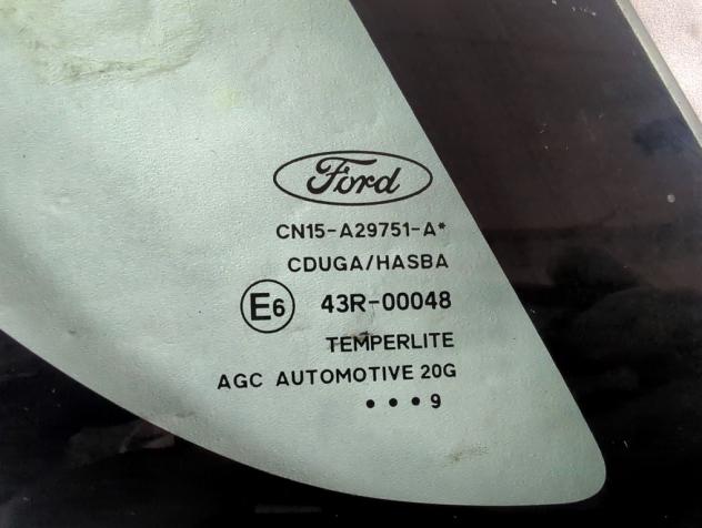1782024 VETRO FISSO PARAFANGO POSTERIORE SINISTRO FORD ECOSPORT 1.0 B 74KW 6M 5P (2019) RICAMBIO USATO CN15-A29751-A - Foto 4