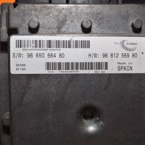 CENTRALINA MOTORE Visteon Engine ECU, Fiat Ducato 2.2, SW9665066480, S/W 96 650 - Foto 4
