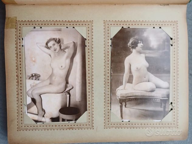 Album vintage 76 cartoline nudi d'epoca. - Foto 7