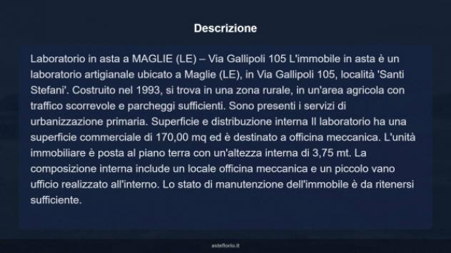 Immobile in asta di 170 m² in vendita a Maglie - Foto 7
