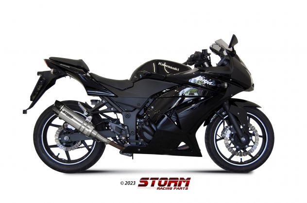 Terminale di scarico per Ninja 250 Gpr Deptone Gpe M3 Furore nero - Foto 5