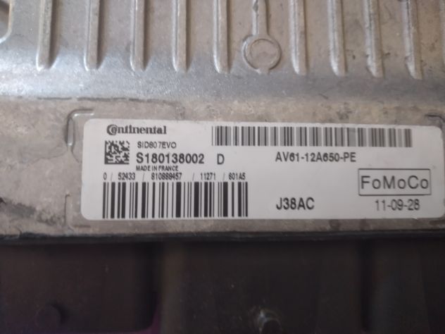 Centralina motore Continental, Ford C Max 1.6 TDCi, S180133002E, S180133002 E, A - Foto 3