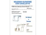 NOLEGGIO ELEVATORE CON CAVALLETTO