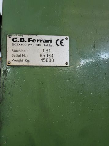 Centro Di Lavoro C.B. Ferrari Mod. C 31 - Foto 7