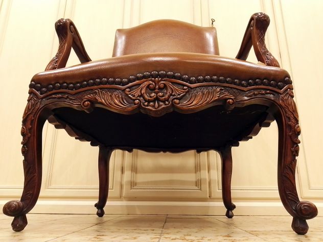 Poltrona Trono In Noce - Foto 3