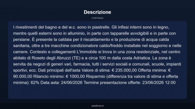 Immobile in asta di 125 m² con più di 5 locali in vendita a Roseto degli Abruzzi - Foto 12