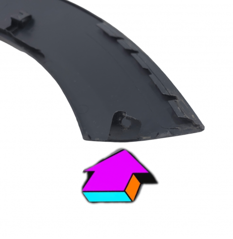 MODANATURA ARCO RUOTA POSTERIORE DX MINI One 2° Serie 7157106 N12 B14 A Benzina 1400 (0613) - Foto 10