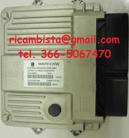 55567514 MJD602.AB Opel Agila 1.3 centralina motore Magneti Marelli