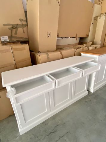 NUOVA CREDENZA DI VERO LEGNO CON 3 PORTE E 3 CASSETTI - Foto 5