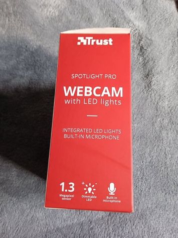 Trust Webcam With Led Lights SpotLight Pro Microfono Integrato e Luci LED - Nera - Foto 2