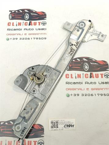 MECCANISMO ALZAVETRO ANT. DX PEUGEOT 208 Serie 9673154380 EB2 (1219)