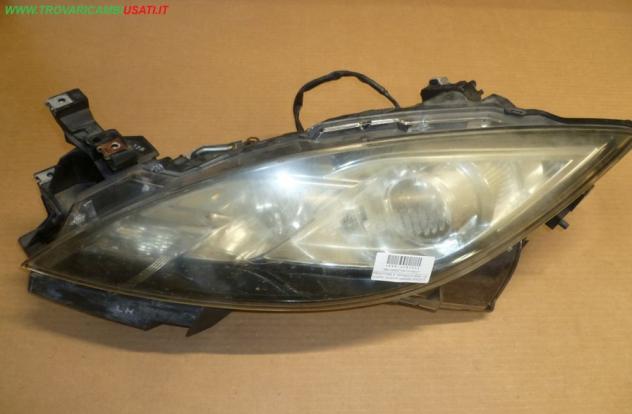 PROIETTORE S. PARABOLA NERA (da lucidare) (supporto spezzato) MAZDA 6 (GH) Parti elettriche Fanaleria Proiettori Proiettore ant. MAZDA - 6 - 01-03