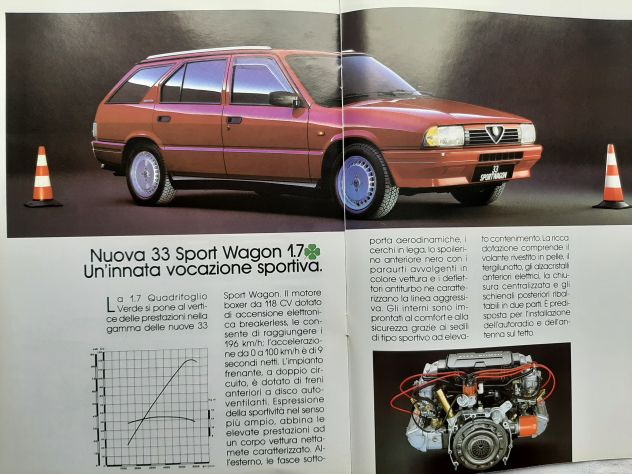 ALFA 33 SPORT WAGON DEPLIANT ORIGINALE - Foto 2
