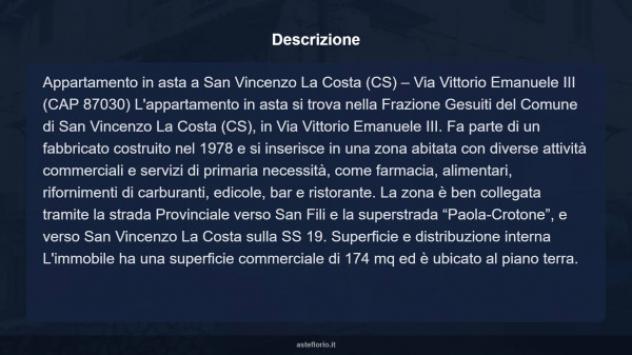 Immobile in asta di 174 m² con più di 5 locali in vendita a San Vincenzo la Costa - Foto 17