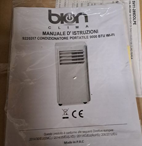 Condizionatore portatile Bion 9000 BTU wi-fi - Foto 5