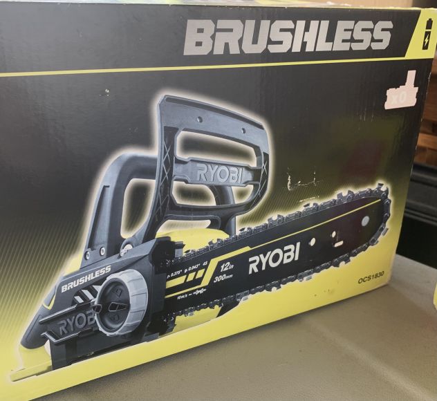 MOTOSEGA RYOBI 18V + 2 BATTERIE + CARICATORE - Foto 2