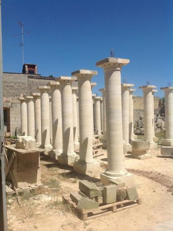Splendide colonne in pietra leccese