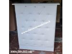 Bancone reception bianco ecopelle barbershop ecopelle salone con spedizione