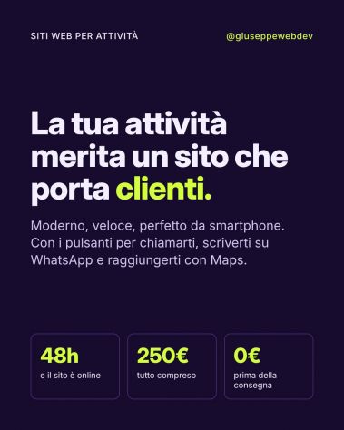 Sito per negozi, ristoranti e studi a 250€ - Foto 2